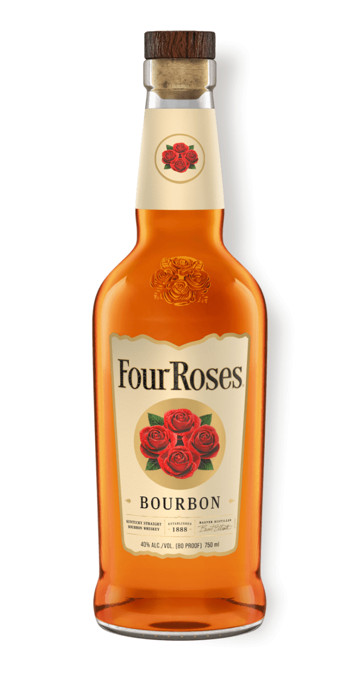 Bottle of Four Roses Bourbon